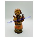 ANRI "Basket of Joy" Wooden Sculpture