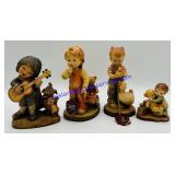 4 ANRI Wooden Sculptures