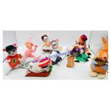 7 Annalee Collectible Dolls (damage noted)