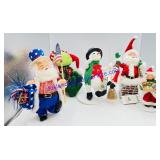 5 Annalee Christmas and Patriotic Collectible