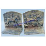 Cast Iron Fox Hunt Bookends