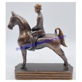 Bronze Rider on Horseback Sculpture