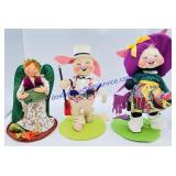 Annalee 10" Victoria Bunny, Easter Parade Bunny,