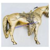 Brass Horse with Saddle Figurine (damage)