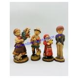 4 ANRI Wooden Sculptures