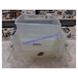 5 Totes Of Various Sizes No Lids