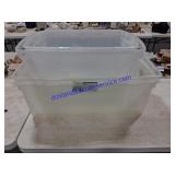 4 Totes Of Different Sizes No Lids