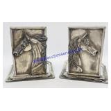 Metal Horse Head Bookends
