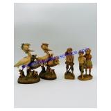 4 ANRI Wooden Sculptures