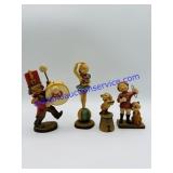 4 ANRI Wooden Sculptures