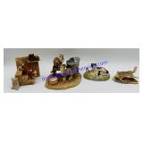 4 Lowell Davis Cat Figurines