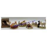 6 Lowell Davis Cat Figurines