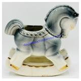Ceramic Rocking Horse Planter