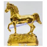Vintage Solid Brass Horse Statue