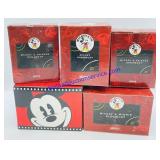 5 Mickey Mouse Christmas Ornaments in Box