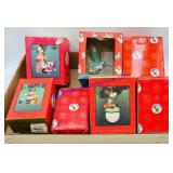 7 Disney Collectable Christmas Ornaments in Box