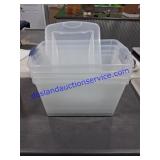 4 Totes 2 W/lids
