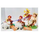 3 Annalee Collectible Dolls Bathtime for Buddy