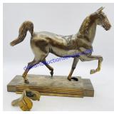 Bronze Horse Figurine with Saddle (damage)