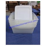 5 Totes W/Lids