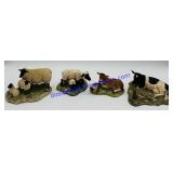 4 Lowell Davis Farm Animal Figurines