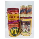 Vintage Tins & Beer Cans (Beer is full)