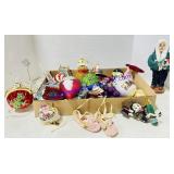 Lot of Christmas Ornaments and Decorations