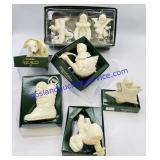 6 Snowbabies Christmas Ornaments