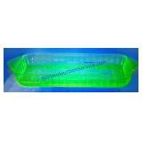 Uranium Glass Butter Dish