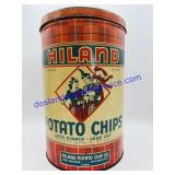 Vintage Hiland Potato Chip CO. Des