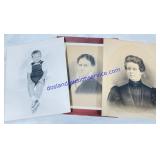 3 Vintage Portrait Photographs