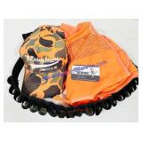 Mens M Hunting Vest, Cap, & Shotgun Shell Belt