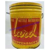 Stoppenbachï¿½s Lard Tin. Jefferson, Wisconsin.