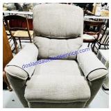 Grey Fabric Rocking Recliner Chair