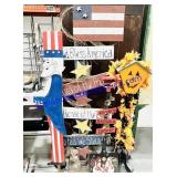 4 Standing Seasonal Decorations (5