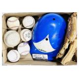 Baseballs, Helmet, & Glove