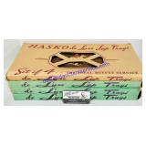 16 Wooden De Luxe Lap Lithograph Trays
