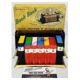 Antique Davis Book Rack Salt, Pepper 
