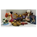Disney Snow Globe, Stuffed Animals and more