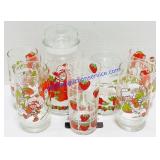 7 Strawberry Glasses & Jars