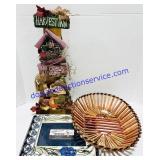 Autumnal Decoration, Basket, & Picture Frame