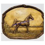 Horse Chalkware Artwork. 15ï¿½x12ï¿½