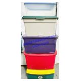 5 Misc Lidded Totes