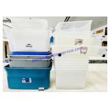 Lot of Misc Lidless Totes