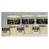 Vintage Czechoslovakia Porcelain Canisters