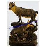 Wooden Goats Figure