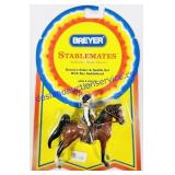Breyer Stablemate "Western Rider & Saddle Set w/