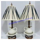 Pair of Tea Pot Lamps 25ï¿½
