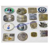 12 Metal Belt Buckles