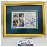 Framed Norman Rockwell Stamps. 9ï¿½x7ï¿½